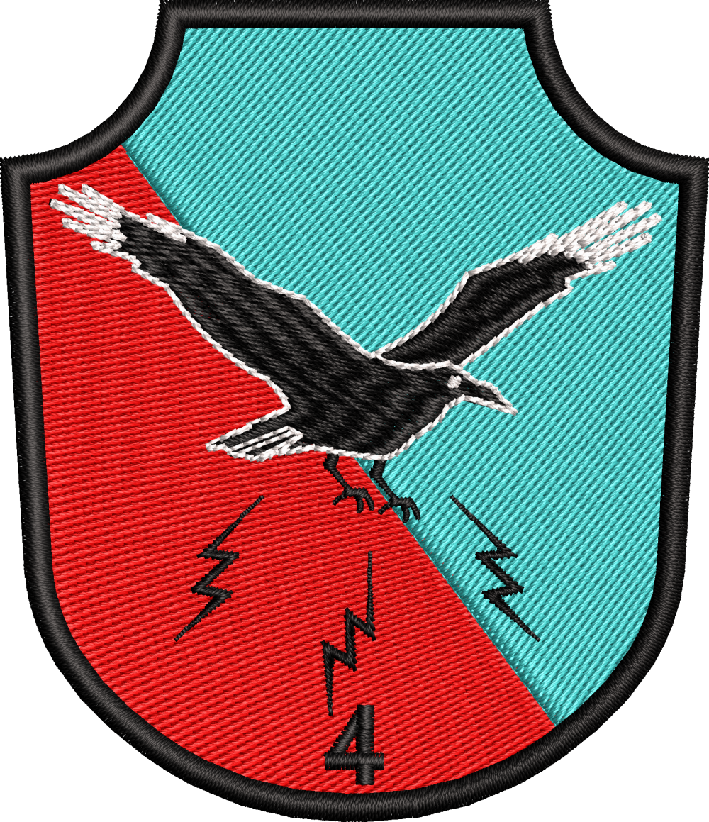 EMBLEMA GRUPUL 4 RAZBOI ELECTRONIC  ( BATALIONUL 147 )